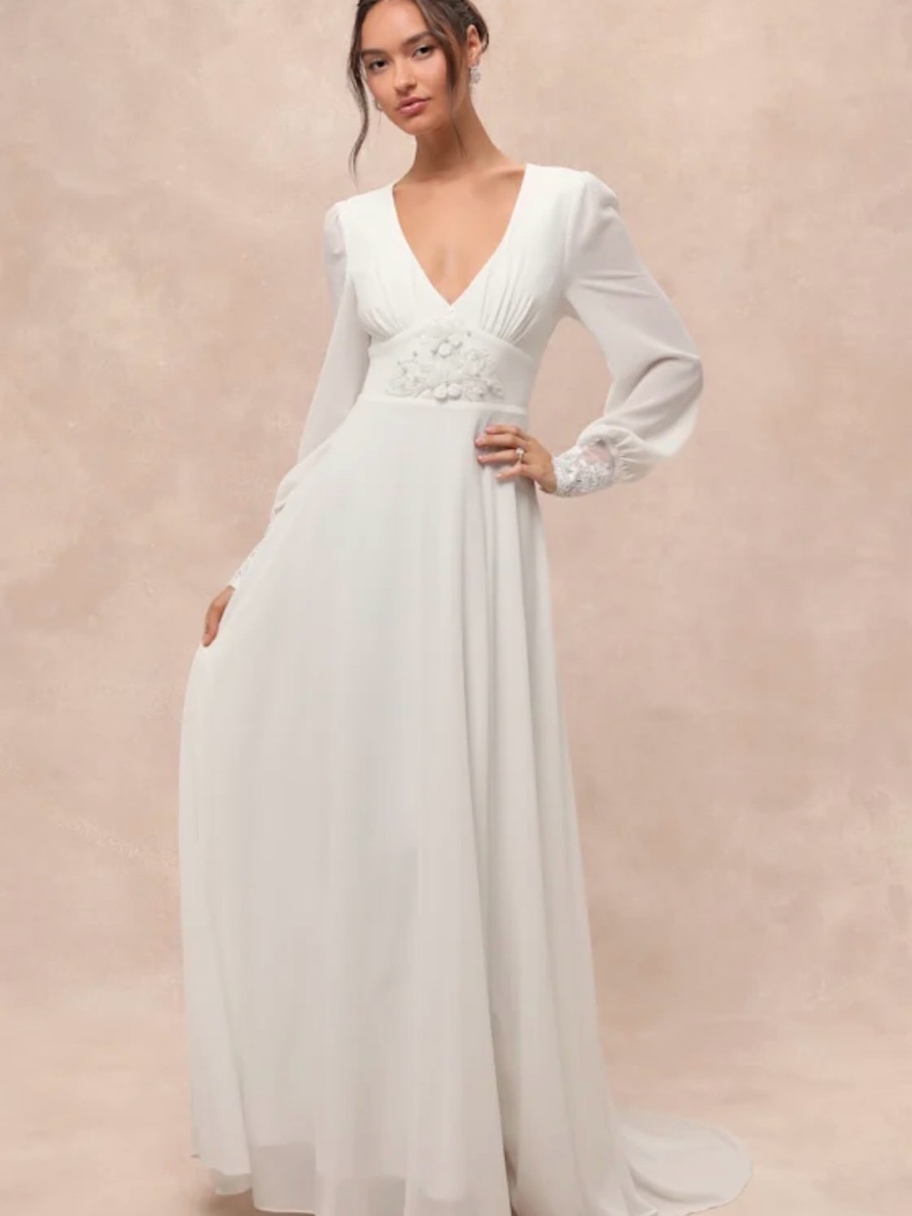 Lulus Angelic Adoration White Backless Maxi Dress